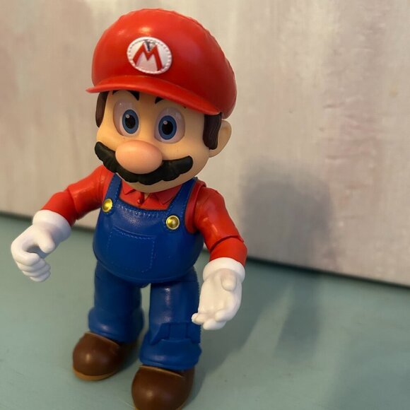 Super Mario It's-A Me, Mario! Collectible Action Figure Poseable Nintendo Mario - Picture 5 of 10